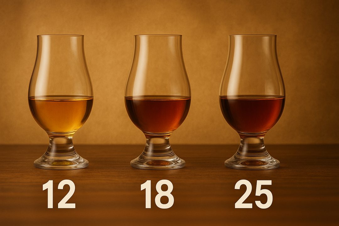 위스키 숙성연도별 맛 비교표