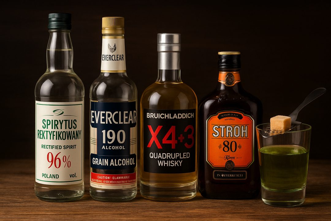 세계에서 가장 독한 술 TOP 7 - 스피리터스, 에버클리어, 앱센스
