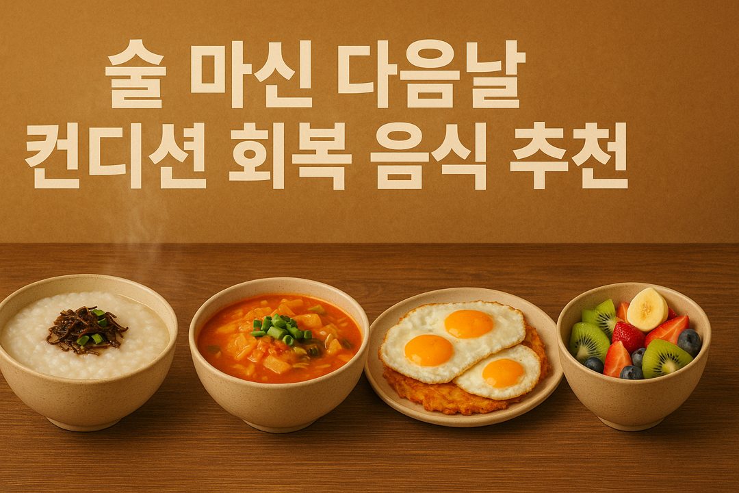 숙취 회복 음식 추천