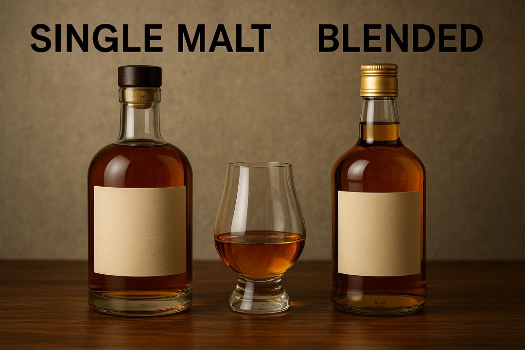 싱글몰트 vs 블렌디드 위스키 차이 인포그래픽