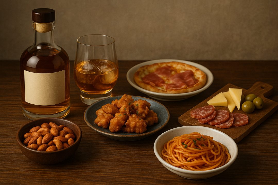 위스키와 어울리는 안주 TOP7 - 치즈, 스테이크, 견과, 초콜릿 페어링