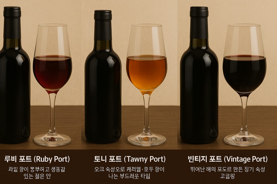 포트 와인 종류별 비교