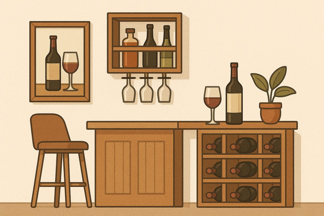 홈 바 만들기 인테리어 와인 디스플레이 팁