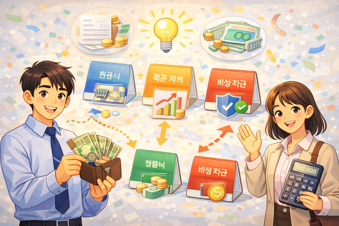 월급 관리 통장 쪼개기 방법: 돈이 남는 구조 만들기