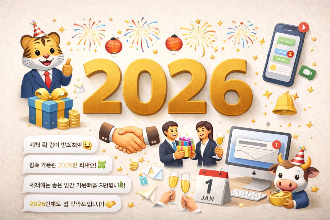 직장인 필수 2026 공식 새해 인사말 이모티콘 정리