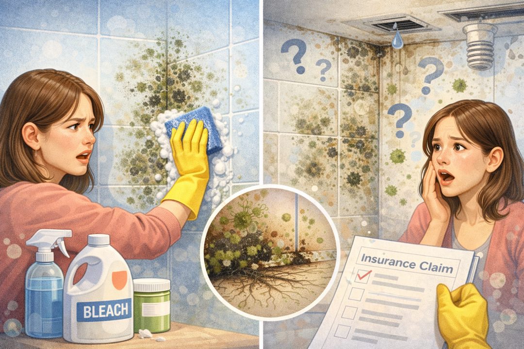 곰팡이를 닦아도 다시 생기는 이유와 근본 원인 설명 이미지