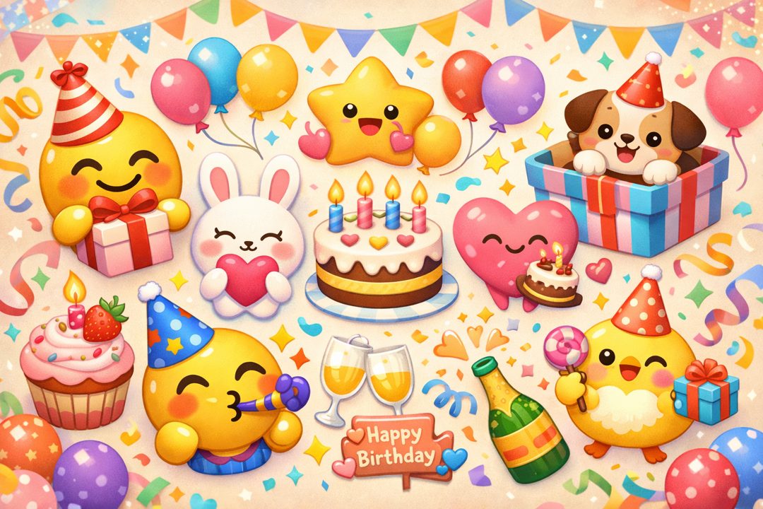 생일 축하할 때 쓰기 좋은 이모티콘 모음