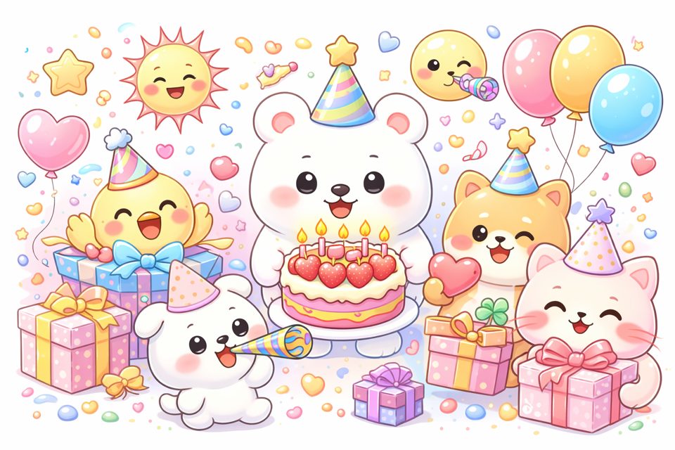 부담 없이 보내는 생일 축하 이모티콘 메시지 모음