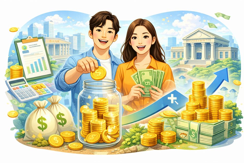 저축과 정부 매칭지원으로 자산을 형성하는 지원사업 안내 이미지