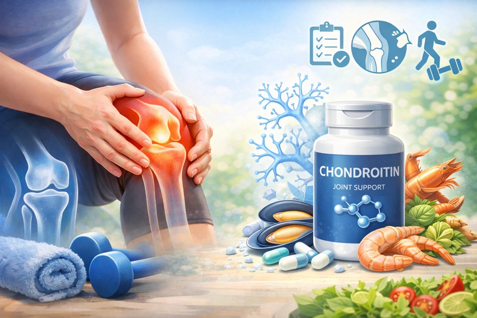 콘드로이친 기반 관절 보충제와 무릎 관절 관리 가이드 이미지