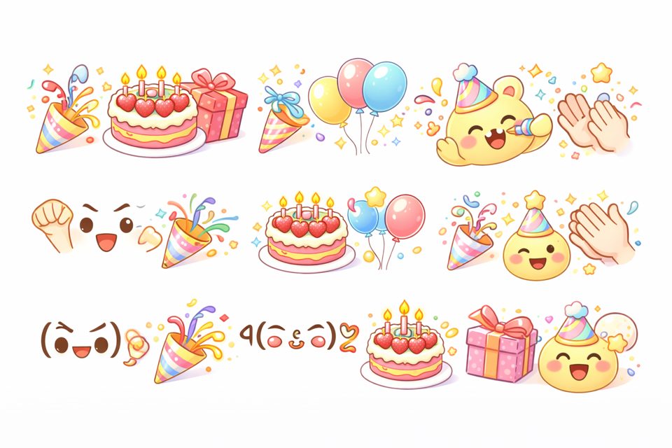친구 생일에 보내는 카톡 축하 이모티콘 메시지