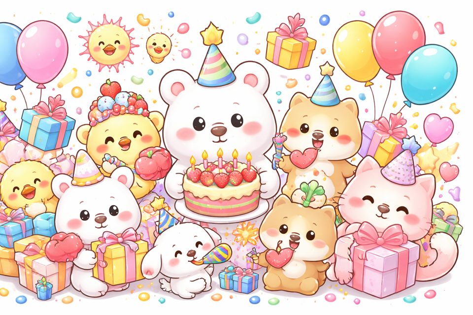 카톡으로 보내는 생일 축하 이모티콘 메시지 모음