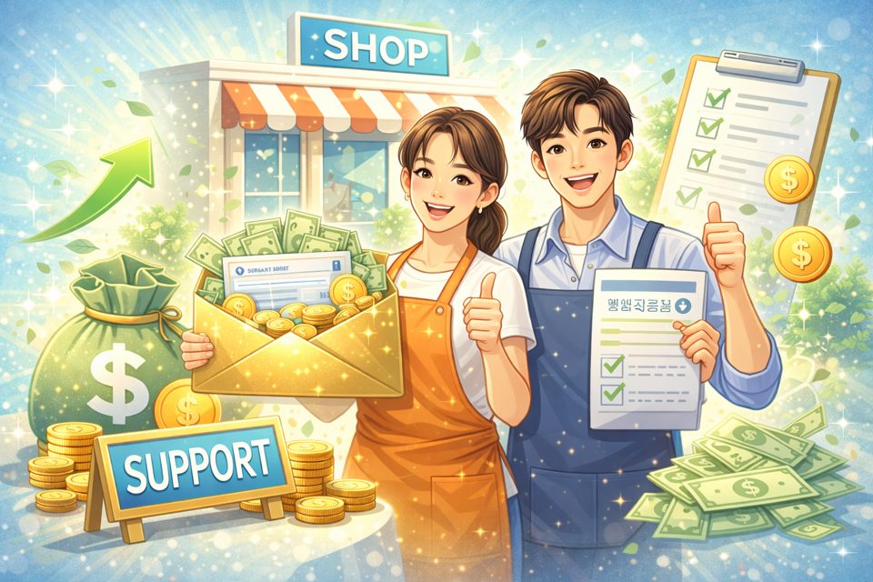소상공인 정책자금과 지원금을 설명하는 이미지