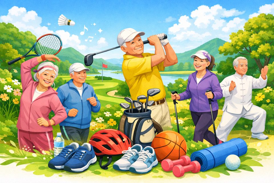 어르신 건강 증진과 체육활동을 지원하는 스포츠상품권 이미지