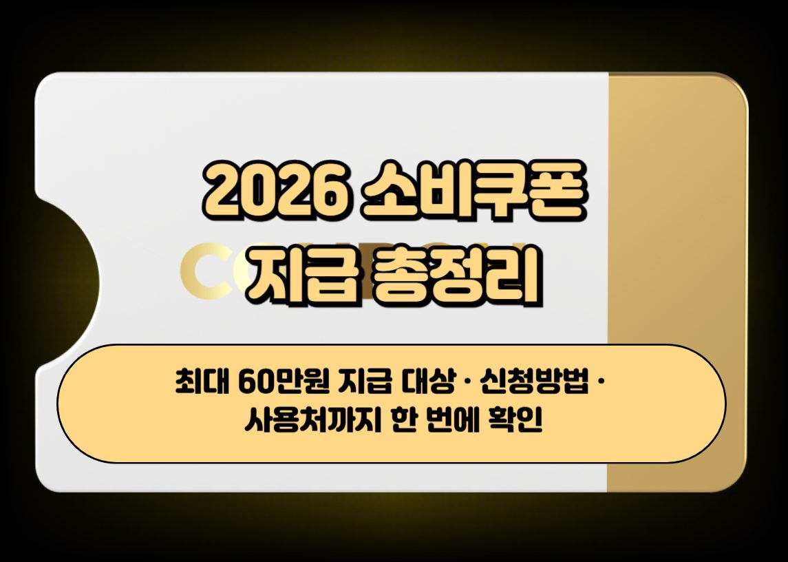 소비쿠폰 지원금 이미지