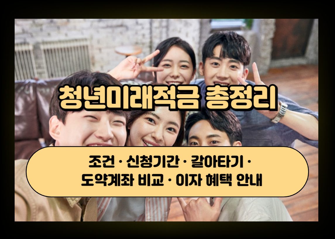 청년 자산형성과 청년미래적금을 상징하는 금융 이미지