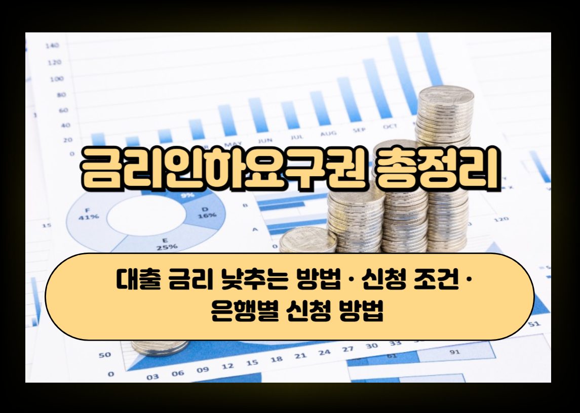 대출 금리 인하를 상징하는 금융 이미지