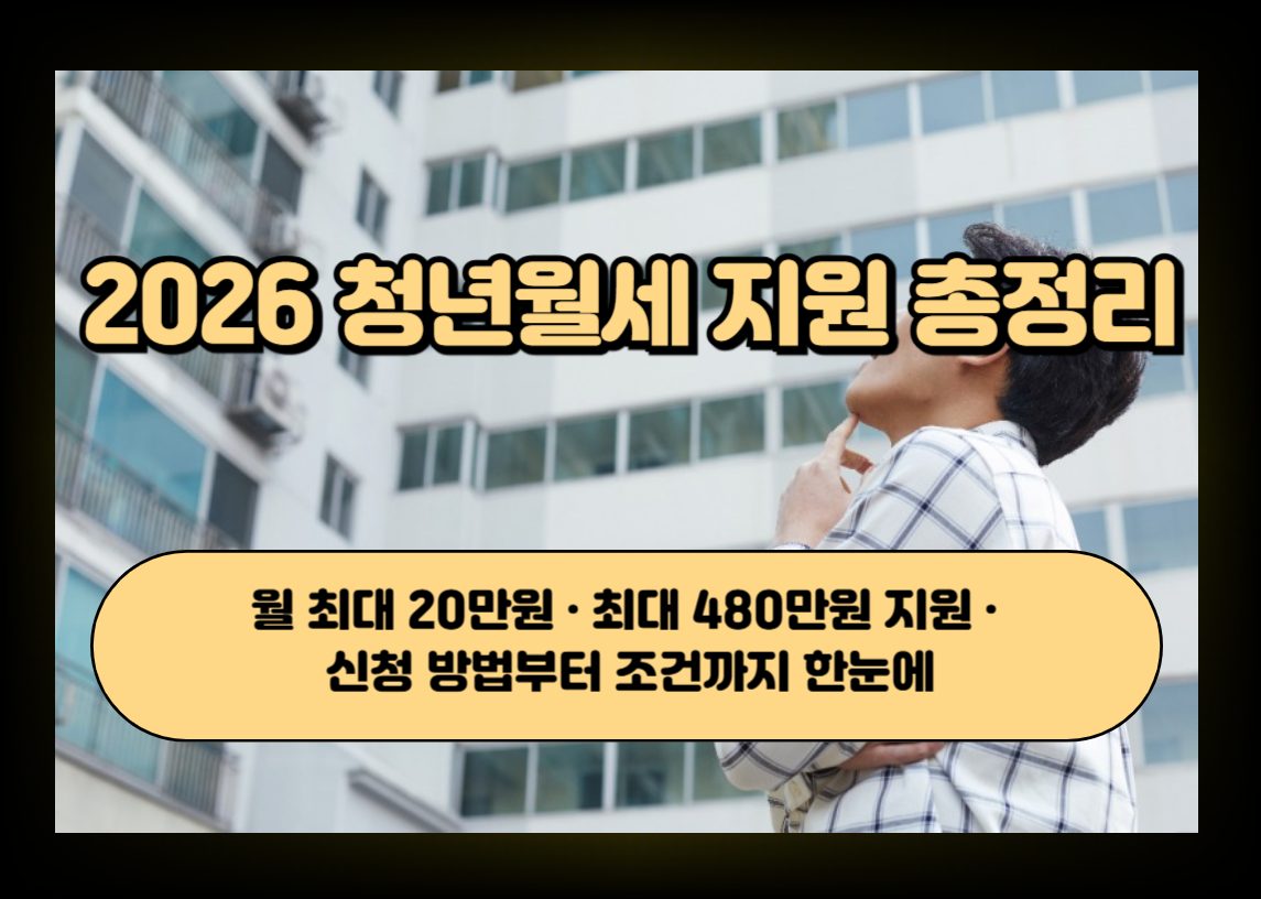 청년 주거와 월세 지원을 표현한 이미지