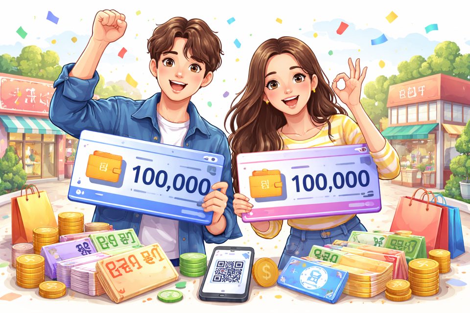 청년기본소득 지역화폐 지급 이미지